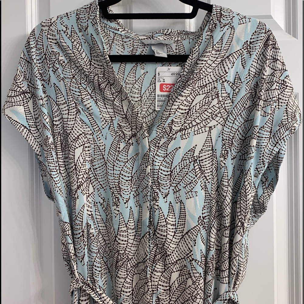 H&M Button Down Midi Dress NWT